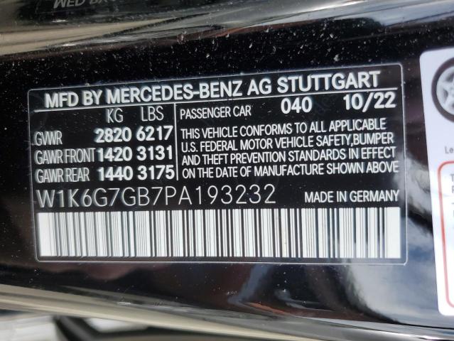 2023 MERCEDES-BENZ S 580 4MAT - W1K6G7GB7PA193232