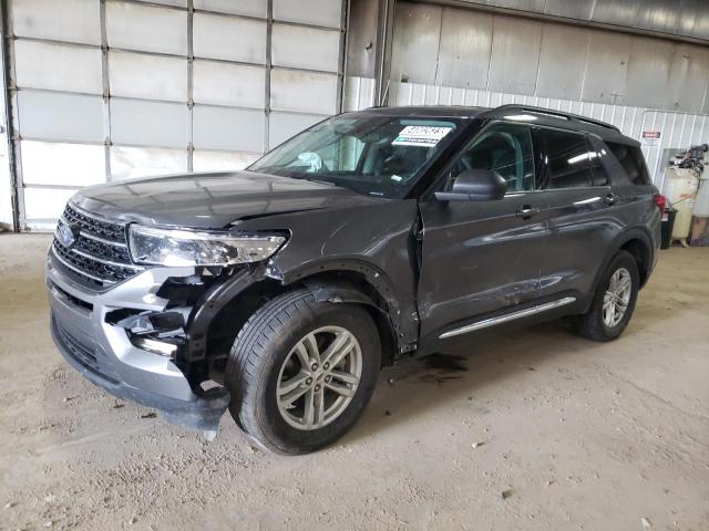 Salvage cars for sale at Des Moines, IA auction: 2021 Ford Explorer XLT