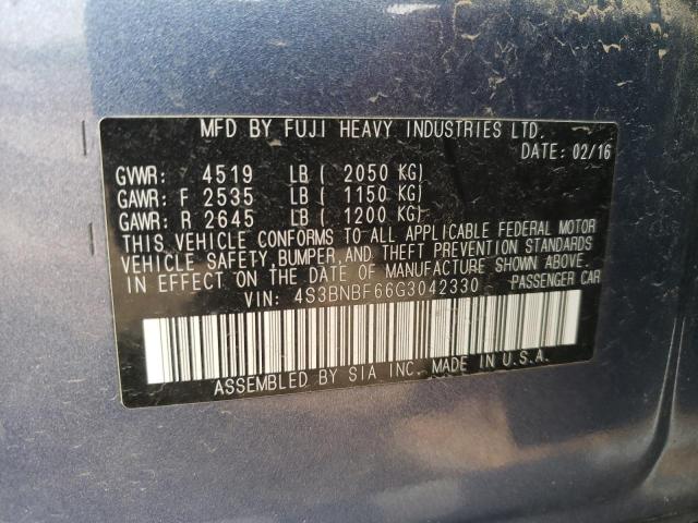 4S3BNBF66G3042330 Subaru Legacy 2.5i Premium