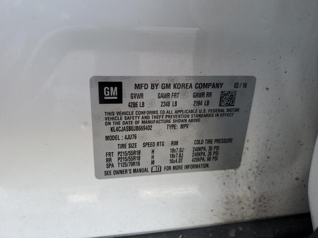 KL4CJASB0JB669402 Buick Encore Preferred
