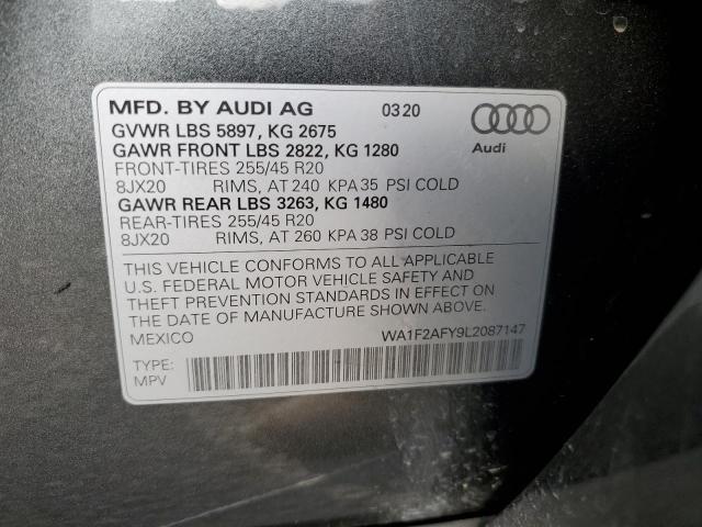 2020 AUDI Q5 E PREST - WA1F2AFY9L2087147