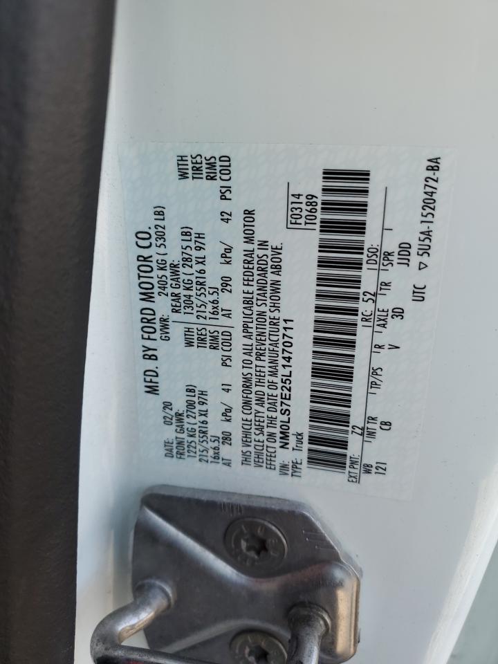 NM0LS7E25L1470711 FORD TRANSIT 2020
