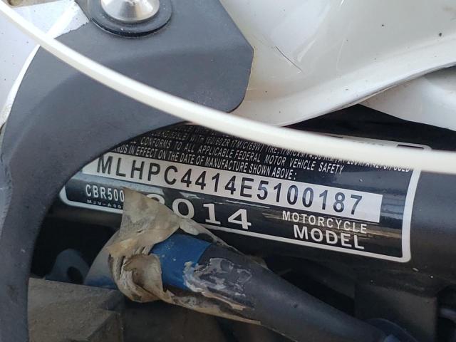 2014 HONDA CBR500 R MLHPC4414E5100187