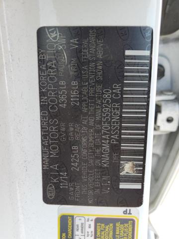 KNAGM4A70F5592580 KIA Optima Lx