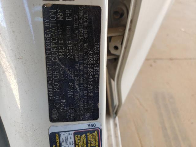 KNAFK4A68F5380261 KIA FORTE LX