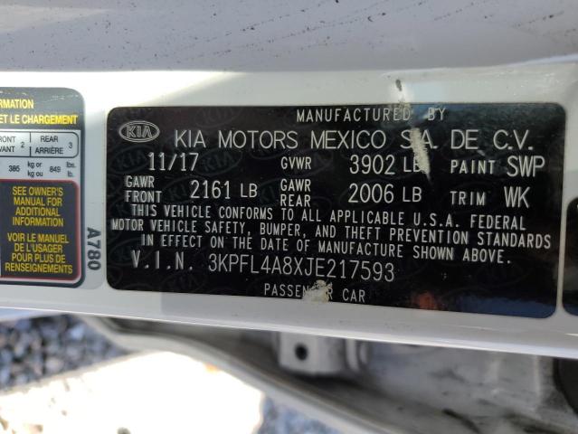 3KPFL4A8XJE217593 KIA FORTE EX