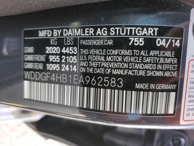 WDDGF4HB1EA962583 Mercedes-Benz C 250
