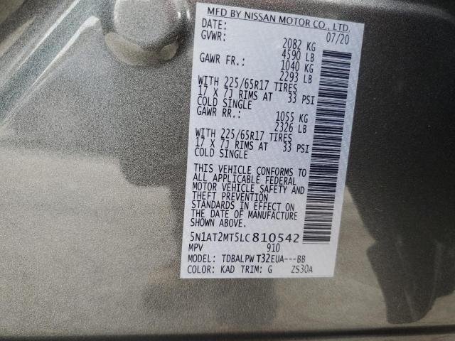 5N1AT2MT5LC810542 Nissan ROGUE S