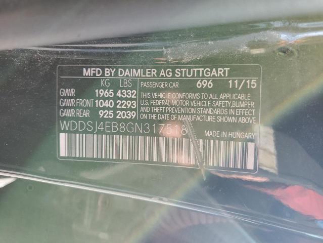 WDDSJ4EB8GN317518 Mercedes-Benz CLA 250