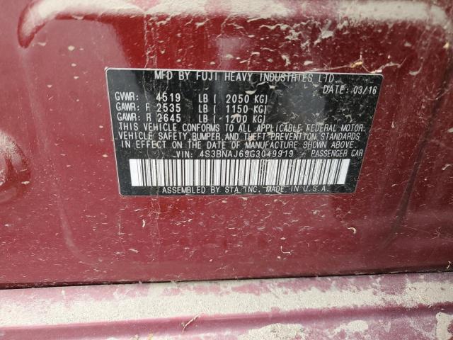 4S3BNAJ69G3049919 Subaru Legacy 2.5i Limited