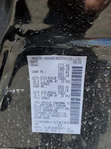 5N1DR2AMXLC634788 Nissan Pathfinder S