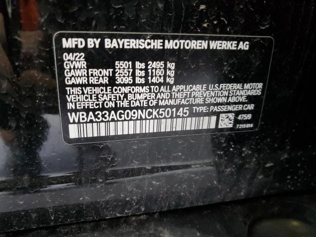 2022 BMW 530XE WBA33AG09NCK50145