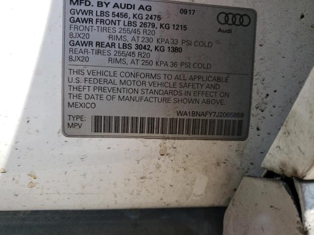 WA1BNAFY7J2065859 2018 AUDI Q5, photo no. 13