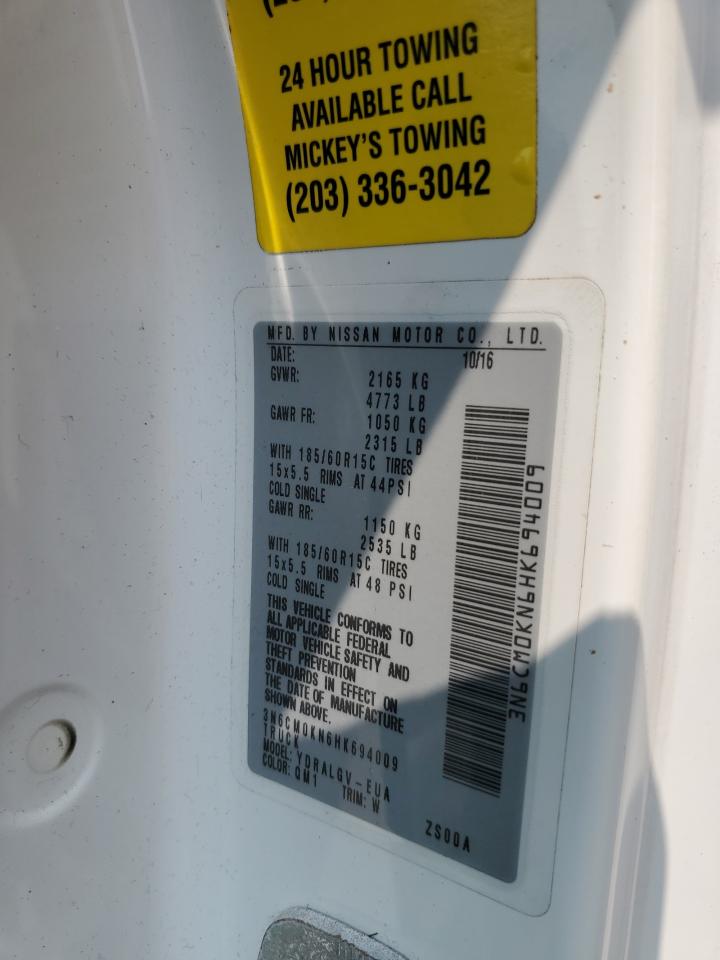 3N6CM0KN6HK694009 NISSAN NV 2017
