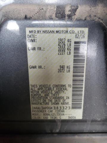1N4AL3AP0GN343323 NISSAN ALTIMA 2016