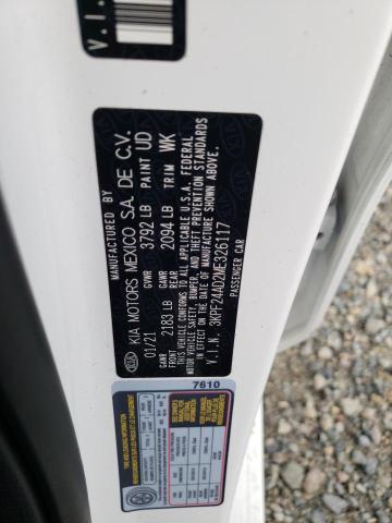 3KPF24AD2ME326117 KIA FORTE FE
