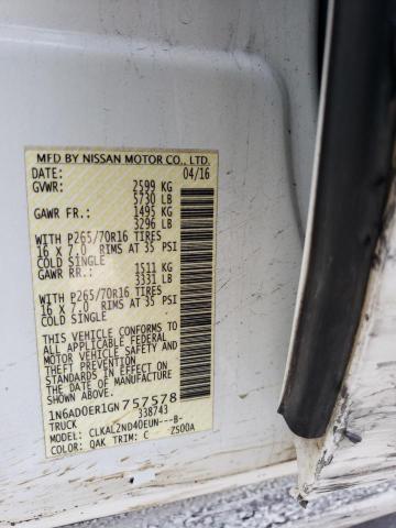 1N6AD0ER1GN757578 NISSAN FRONTIER 2016