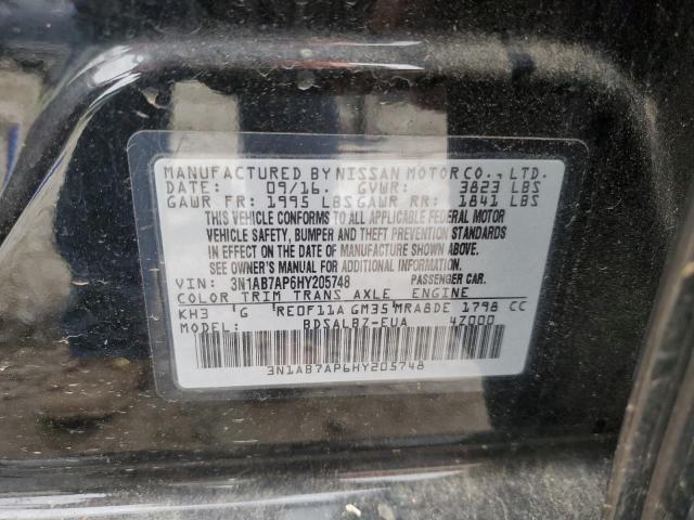 3N1AB7AP6HY205748 Nissan SENTRA S