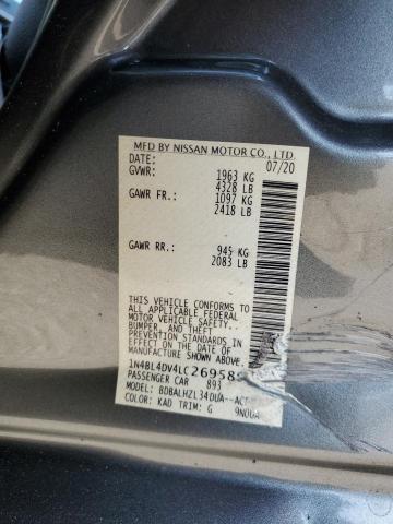 1N4BL4DV4LC269589 Nissan ALTIMA SV