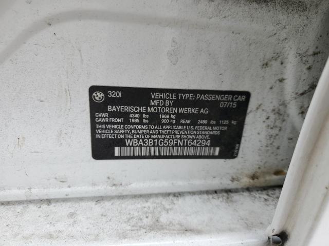 WBA3B1G59FNT64294 BMW 320 I