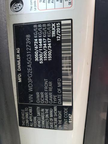 2016 MERCEDES-BENZ METRIS - WD3PG2EA5G3127398