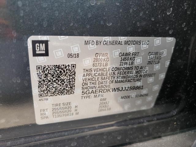 2018 BUICK ENCLAVE AV 5GAERDKW5JJ259861