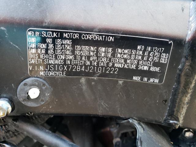 2018 SUZUKI GSX1300 RA - JS1GX72B4J2101222