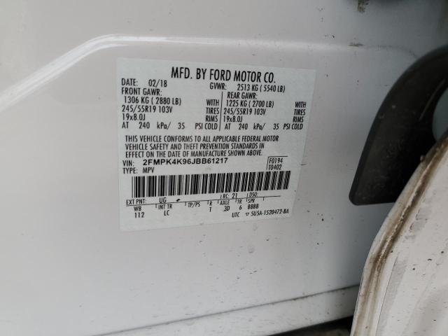 2FMPK4K96JBB61217 Ford Edge Titanium