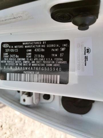 5XXGM4A76FG515940 KIA Optima Lx