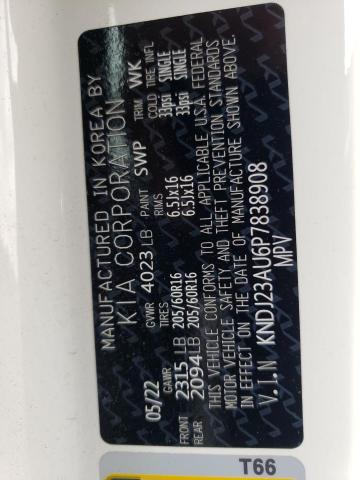 KNDJ23AU6P7838908 KIA SOUL LX