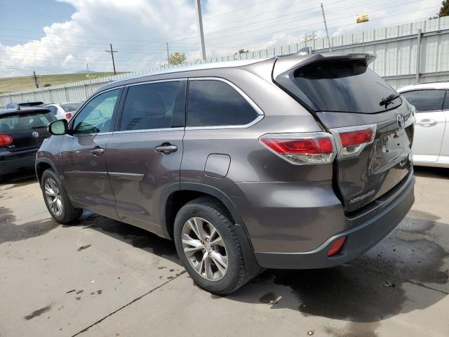 VIN 5TDJKRFH8ES035907 2014 Toyota Highlander, Xle no.2