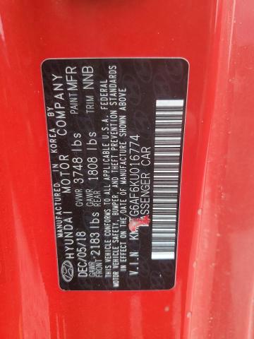 2019 HYUNDAI VELOSTER B - KMHTG6AF6KU016774