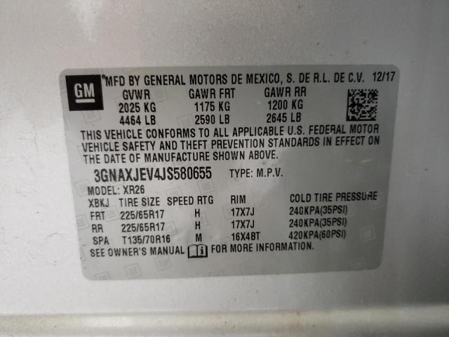 3GNAXJEV4JS580655 CHEVROLET EQUINOX 2018