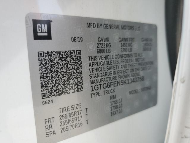 2019 GMC CANYON ALL 1GTG6FEN5K1343758