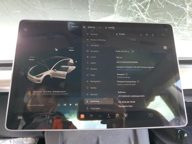 5YJ3E1EA3PF563898 Tesla MODEL 3