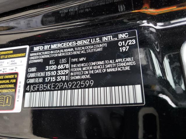 4JGFB5KE2PA922599 Mercedes-Benz Gle 450 4matic