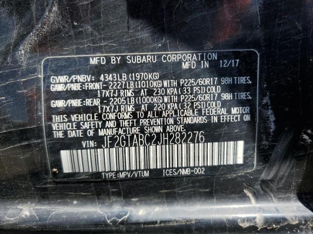 JF2GTABC2JH282276 Subaru Crosstrek Premium