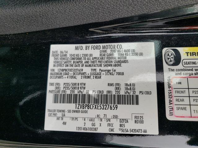 Ford MUSTANG GT 2014 1ZVBP8CFXE5327659 Image 12