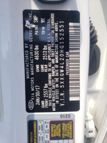 5XXGW4L20HG152551 KIA OPTIMA SX