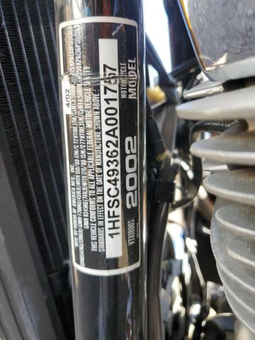 2002 HONDA VTX1800 S 1HFSC49362A001757