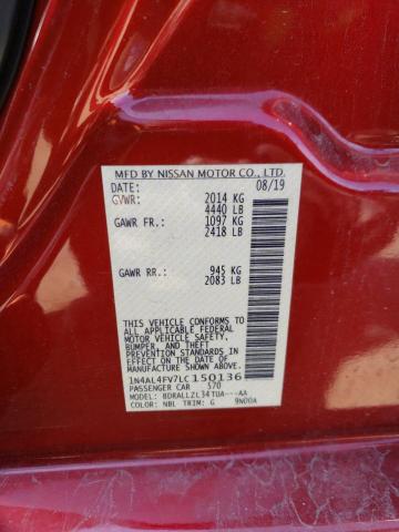 1N4AL4FV7LC150136 Nissan Altima Platinum