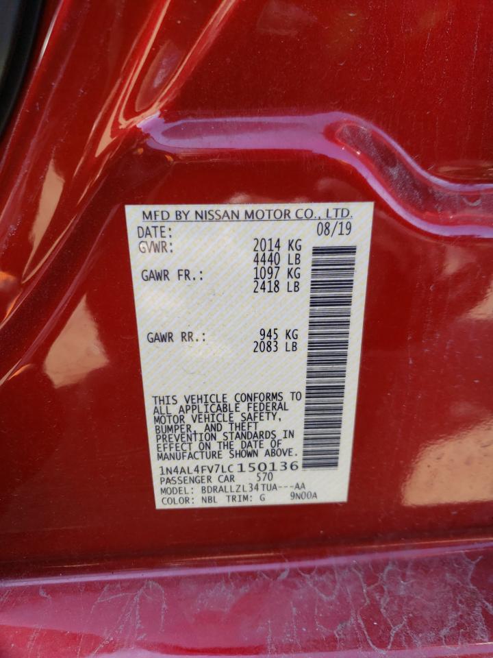 1N4AL4FV7LC150136 NISSAN ALTIMA 2020