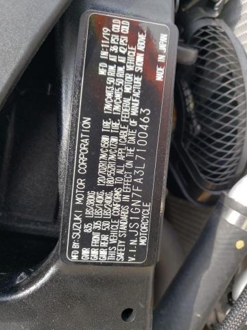 2020 SUZUKI GSX-R600 - JS1GN7FA3L7100463