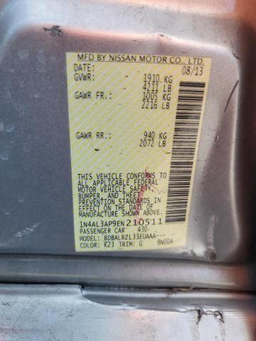 1N4AL3AP9EN210511 Nissan ALTIMA 2.5