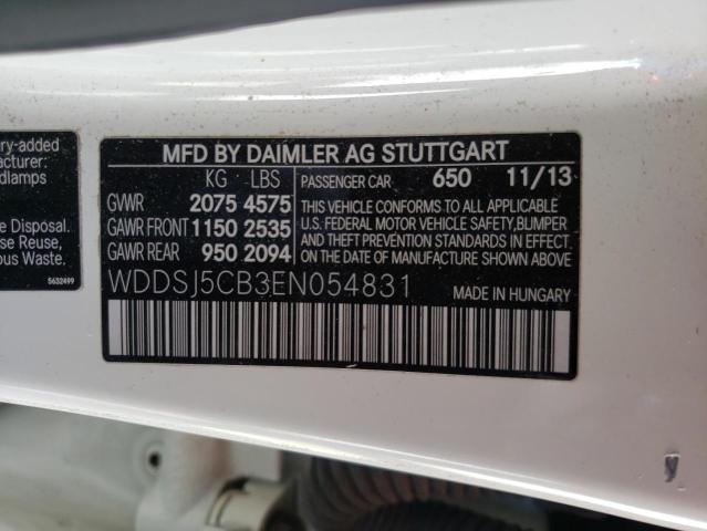 WDDSJ5CB3EN054831 Mercedes-Benz Cla 45 Amg
