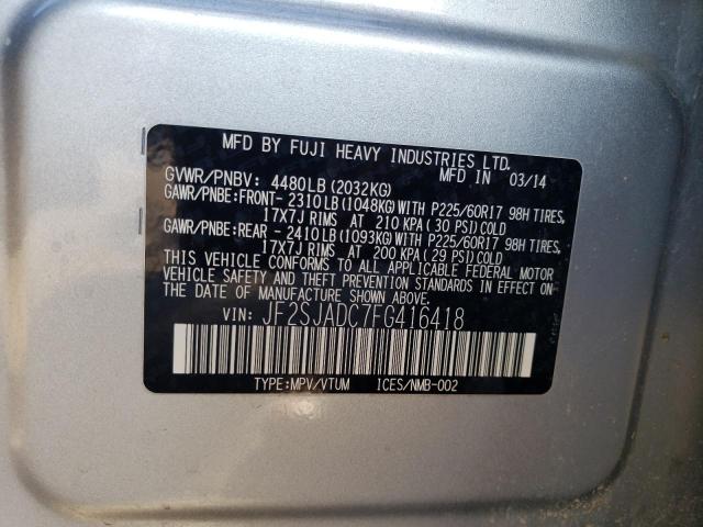 JF2SJADC7FG416418 Subaru Forester 2.5i Premium