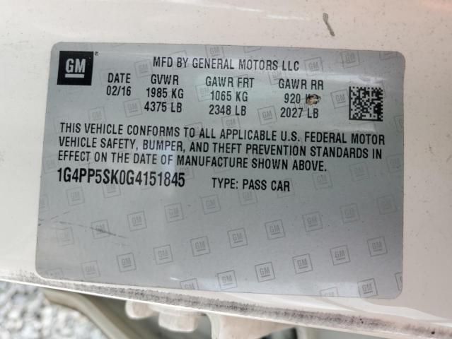 1G4PP5SK0G4151845 Buick Verano