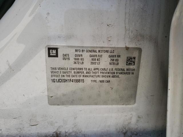 2015 CHEVROLET SONIC LT - 1G1JC6SH1F4199815