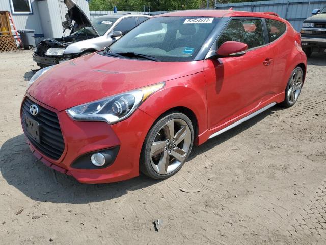 Salvage cars for sale from Copart Lyman, ME: 2013 Hyundai Veloster Turbo