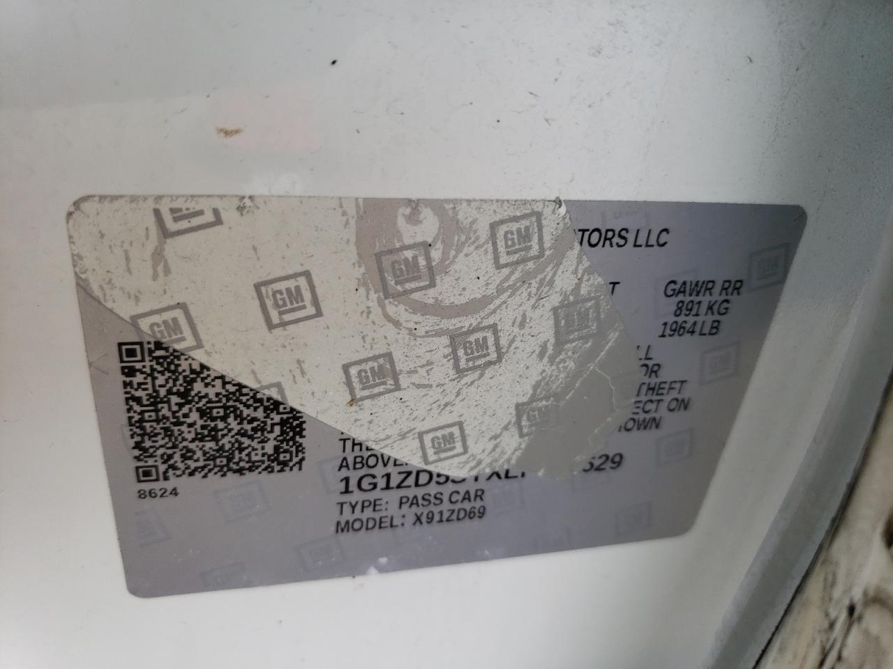 1G1ZD5STXLF125629 CHEVROLET MALIBU 2020